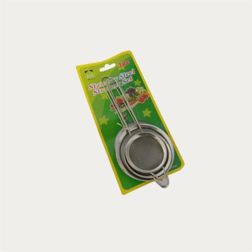 Tea Strainer Set S:ST 3 Pce_338 Tea Strainer Set Stainless Steel 3 Piece