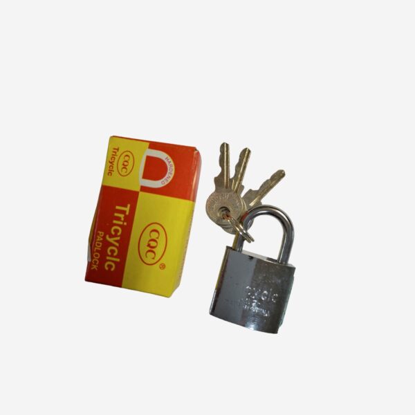 7885-2-PADLOCK IRON SILVER-25 Padlock Iron Silver 25mm