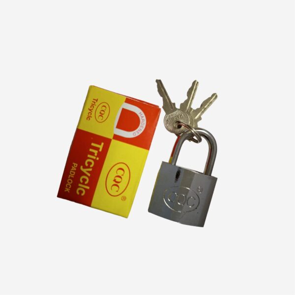 7885-3-PADLOCK IRON SILVER-32MM Padlock Iron Silver 32mm