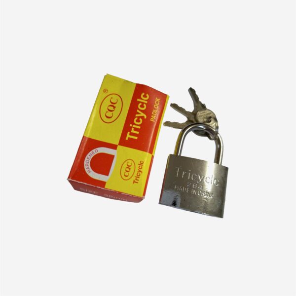 7885-4-PADLOCK IRON SILVER-38MM Padlock Iron Silver 38mm