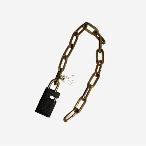 8696-PADLOCK 70MM+CHAIN 60CM LONG Padlock 70mm + Chain 60cm