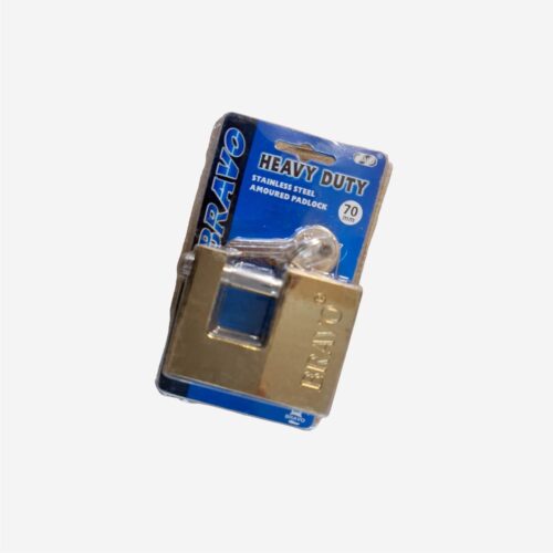 9912-1-PADLOCK BRASS 70MM Padlock Brass 70mm