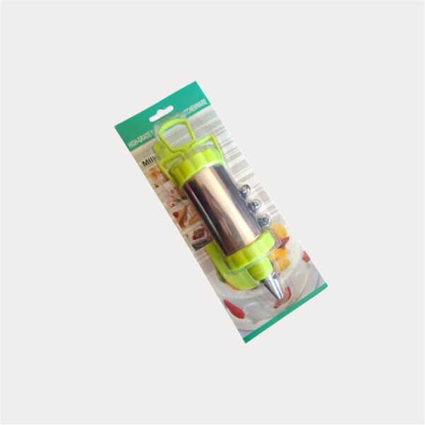 0371-ICING SYRINGE-STAINLESS STEEL-+4 NOZZLES Icing Syringe