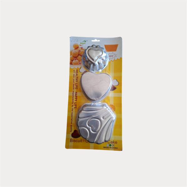 233-1-CAKE AND CHOCALATE MOULD-3PCE-8,9,10CM Cake and Chocolate Mould