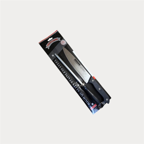 381-1-KNIFE SET 2PCE-KNIFE 19CM & SHARPENING ROD Knife 19cm & Sharpening Rod