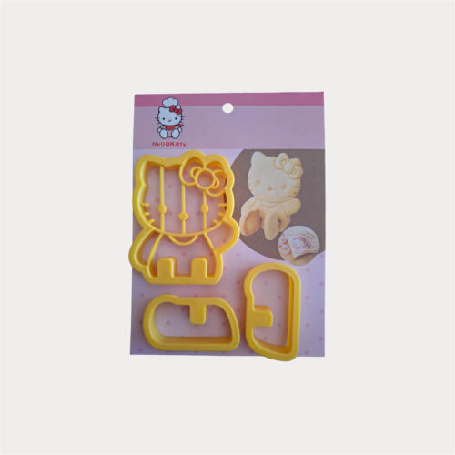 4007-1-COOKIE CUTTERS KITTEN-3PCE Cookie Cutter Hello Kity