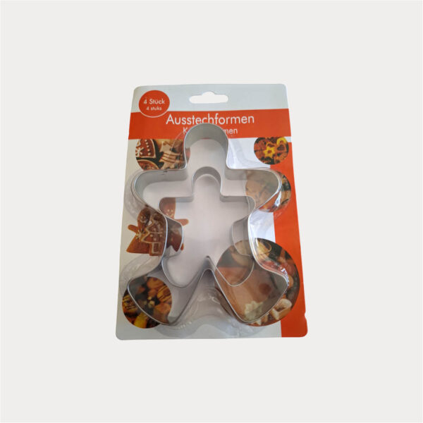 5728-2-COOKIE CUTTERS 2PCE-GINGER BREAD MAN-8CM,13CM Cookie cutter